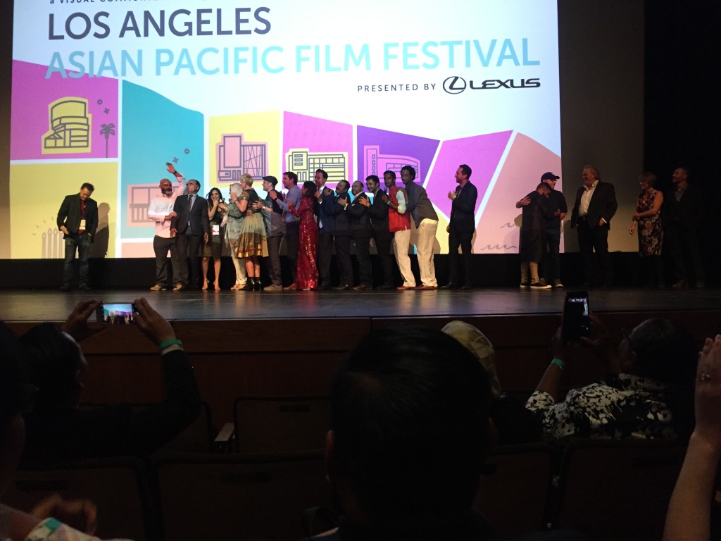 Cast and crew of "The Tiger Hunter" celebrate opening night at L.A. Asian Pacific Film Fest.